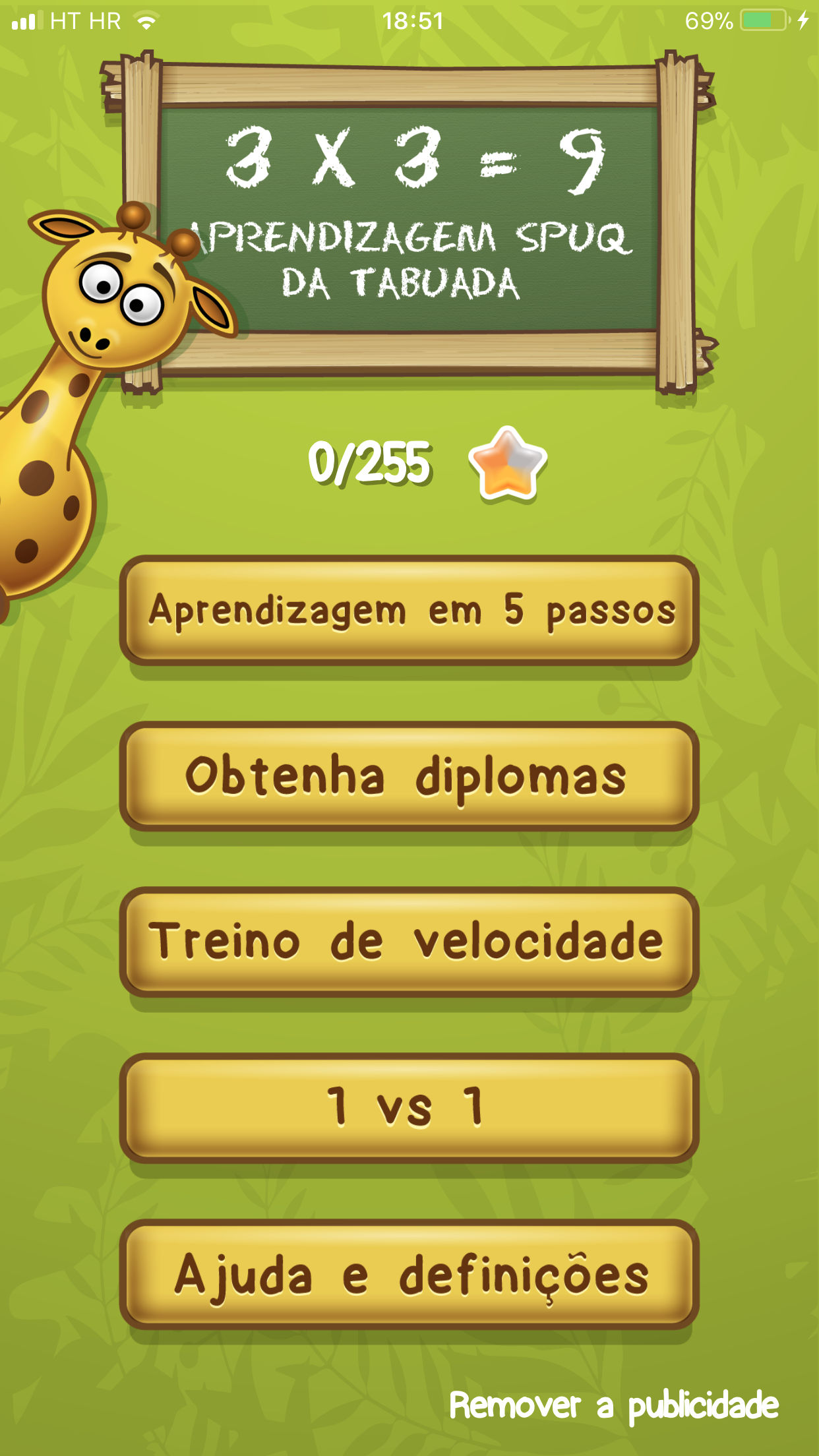 App de Prática de Tabuada exemplo 1
