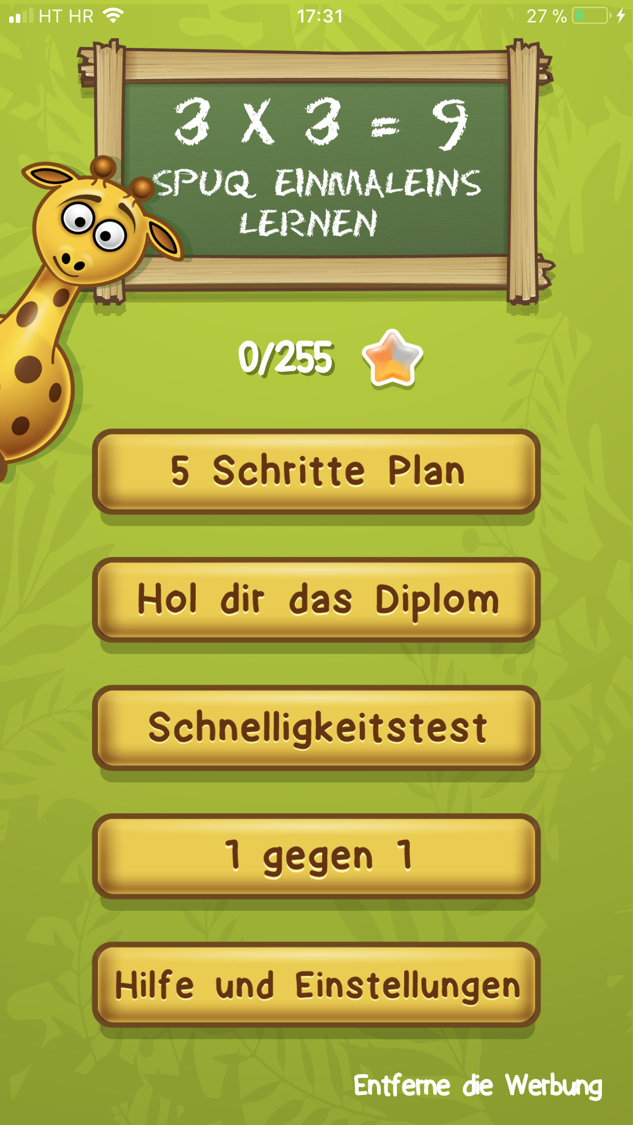Einmaleins App Vorbild 1